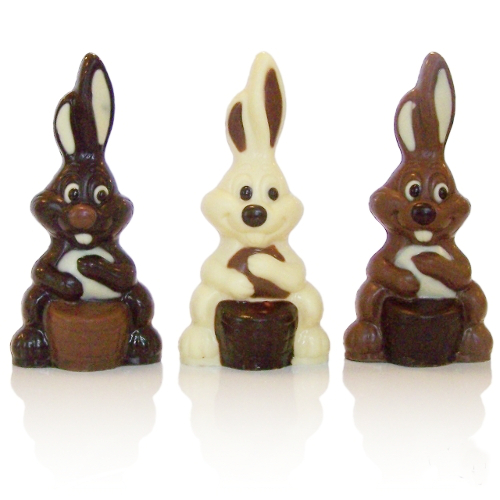 Schokoladenfigur Schmunzelbunny